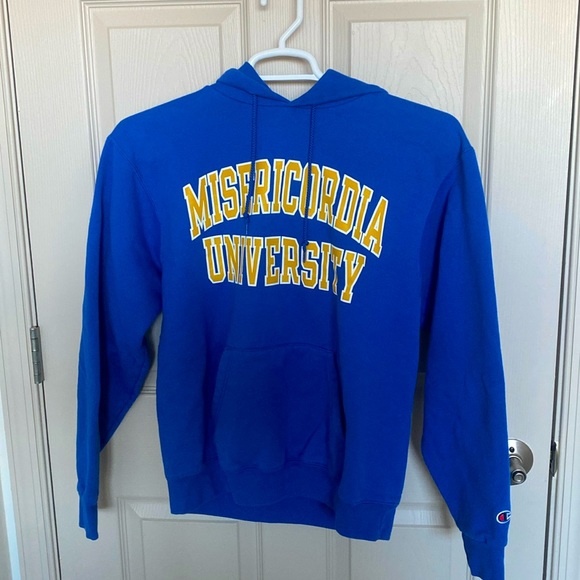 Misericordia University Tops - Misericordia University Hooded Sweatshirt Champion Size Medium